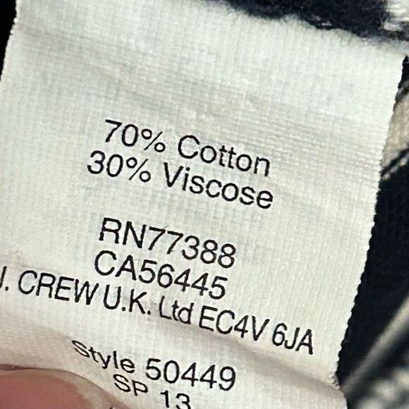 J Crew women’s striped sleeveless navy and white button back sundress scoop neck - Picture 5 of 8